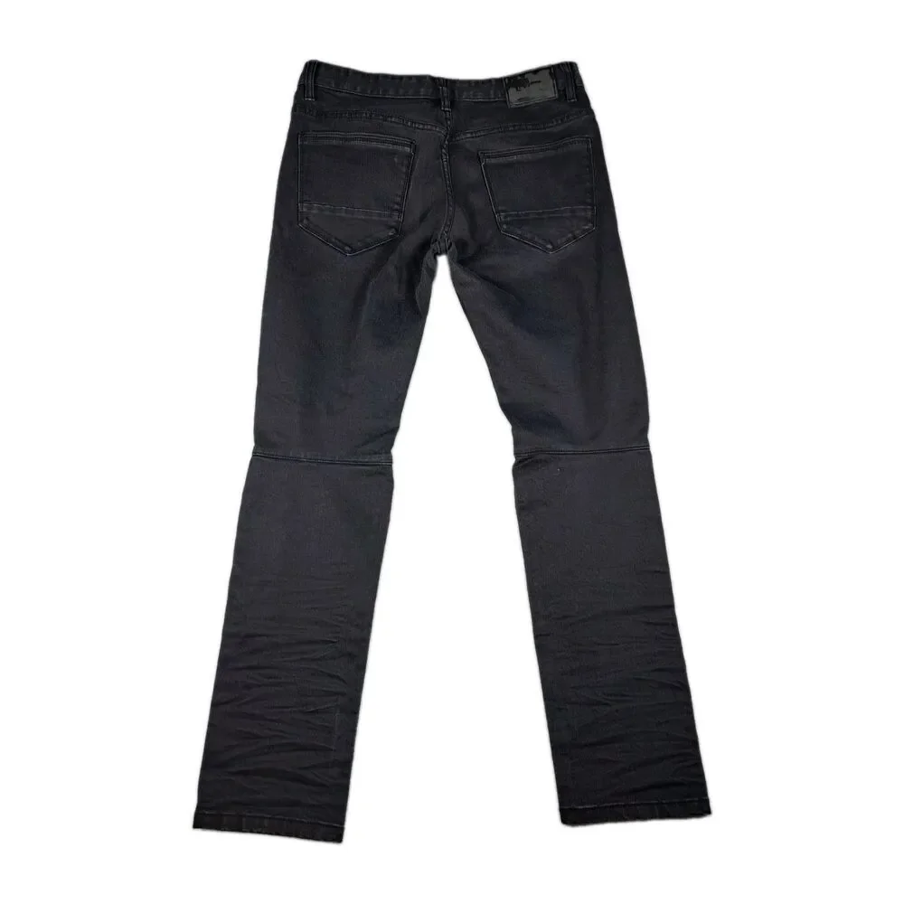 Decibel Jeans Men's 34x32 Black Denim Straight Skinny